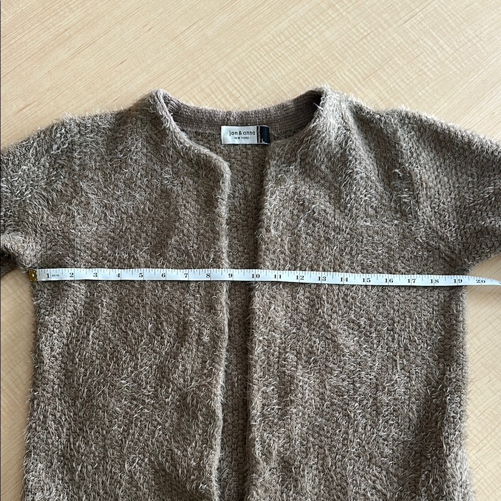 Jon & Anna Tan cozy Chunky Knit Cardigan Sweater - Picture 7 of 7